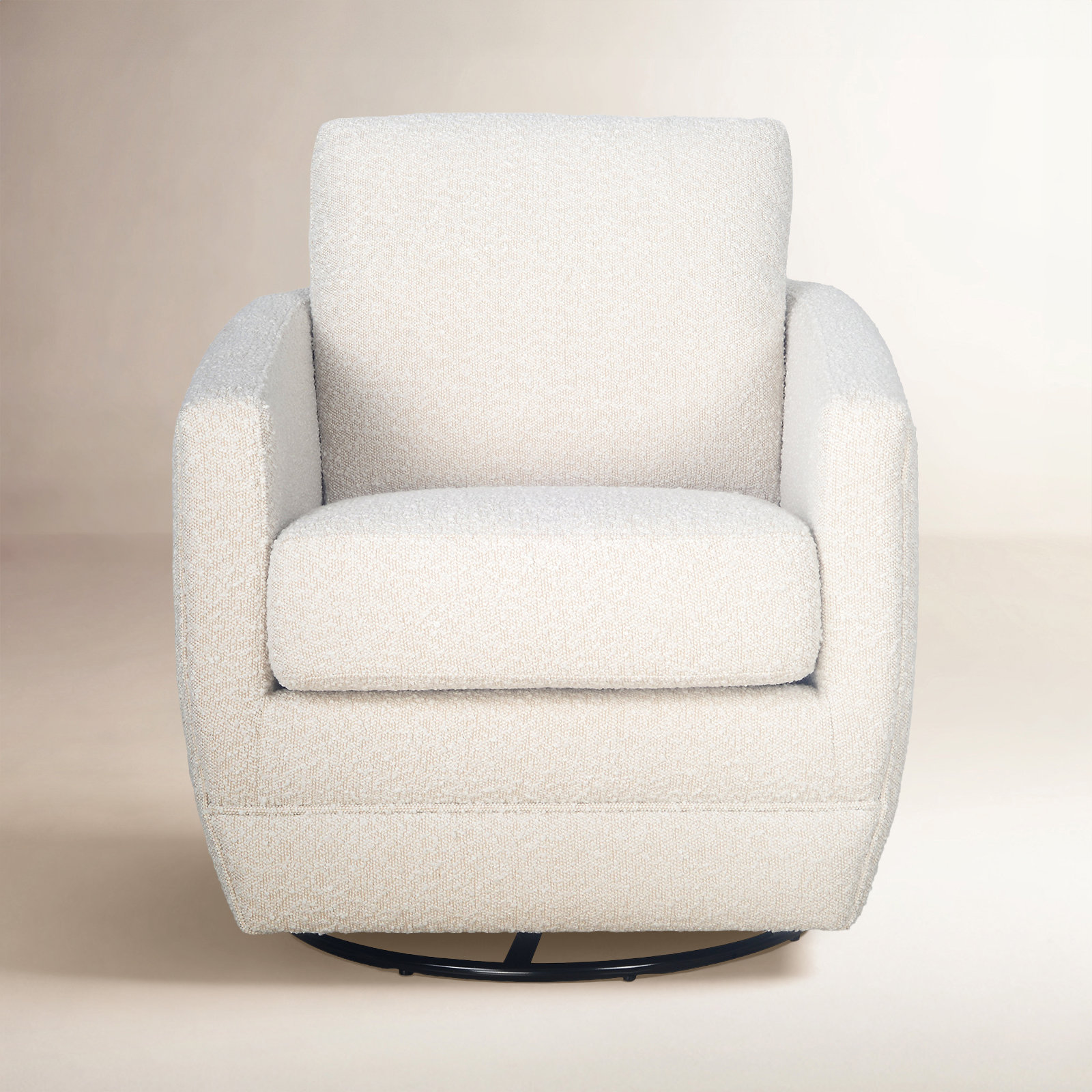 Gogh Nursery Swivel Glider, Ivory Boucle