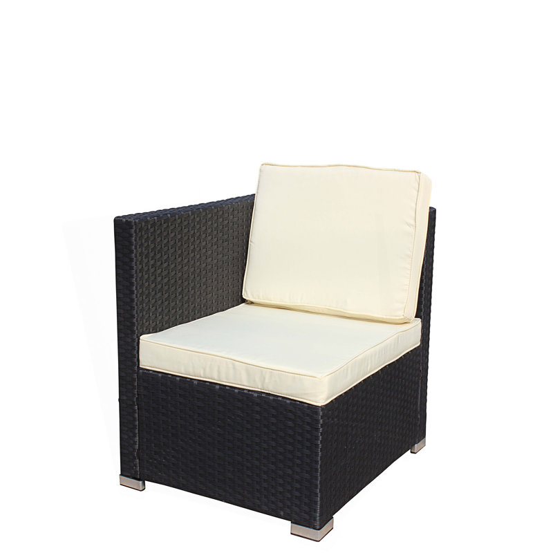 Mobilier de jardin extérieur pour patio, ensembles de canapés rembourrés 5 pièces et table basse