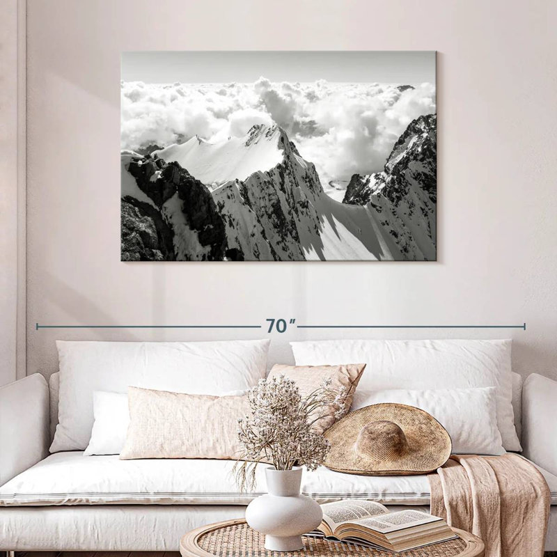 Alvord Snowy Mountain Peak, 30" H x 45" W