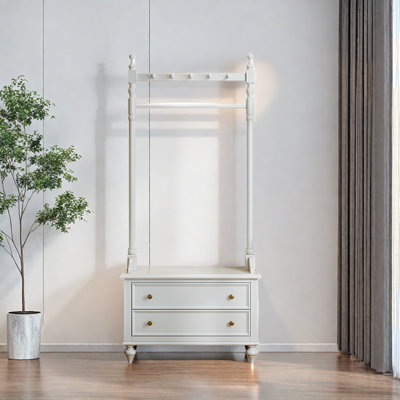 Boxwood Coat Rack Nightstand Multifunctional