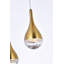 Lustre classique / classique à DEL 5 lumières à intensité variable en cristal Quintion