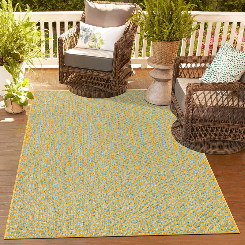 Tapis d'extérieur Jill Zarin Costa Rica, Rectangle 3 pi 1 po x 5 pi 3 po