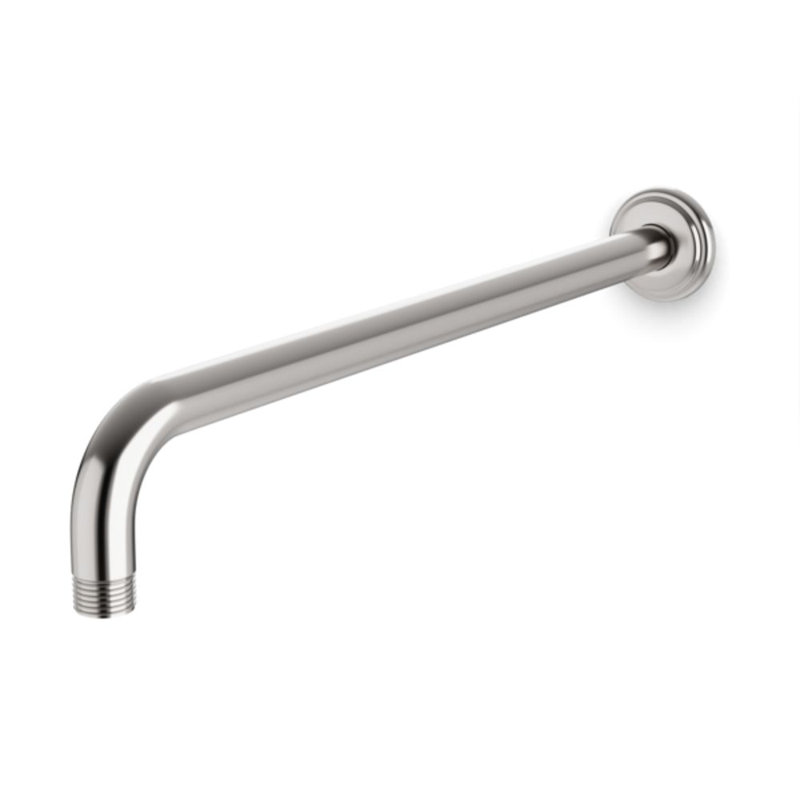 Classic Shower Arm Wall Mounted Polished Nickel, Brushed Nickel