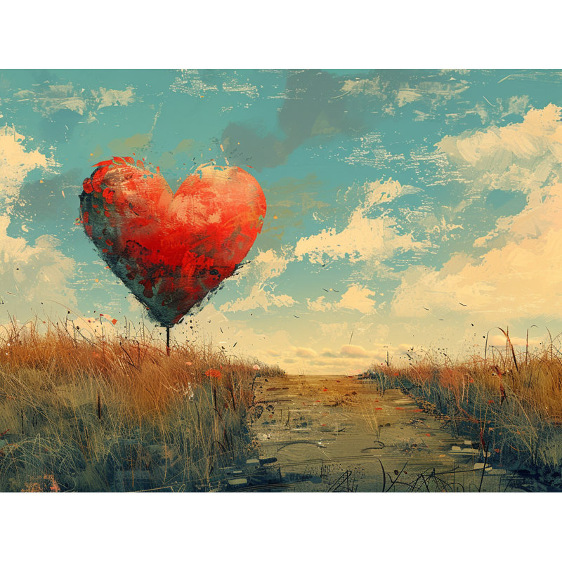 Coussin Heart Heart Balloon, H 16 po x l 16 po