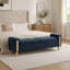 Banc de rangement moderne rembourré avec tissu chenille et pieds en bois d'hévéa-1181202645-1181202651