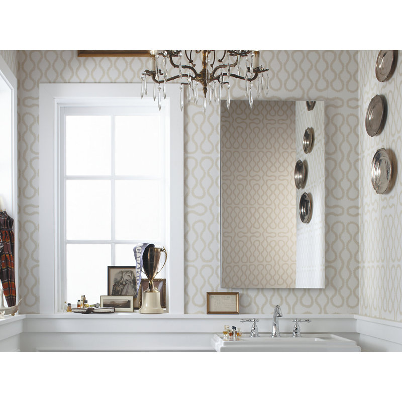 Catalan® Surface Mount Recessed 1 Door Medicine Cabinet with 3 Adjustable Shelves, 36.13" H x 24.13" W x 4.75" D