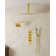 Thermostatic Shower Faucet System,16" & 6" Dual Shower Head with Rough-In Valve
