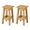 Louroukina Solid Wood Counter Stool with Solid Wood Frame