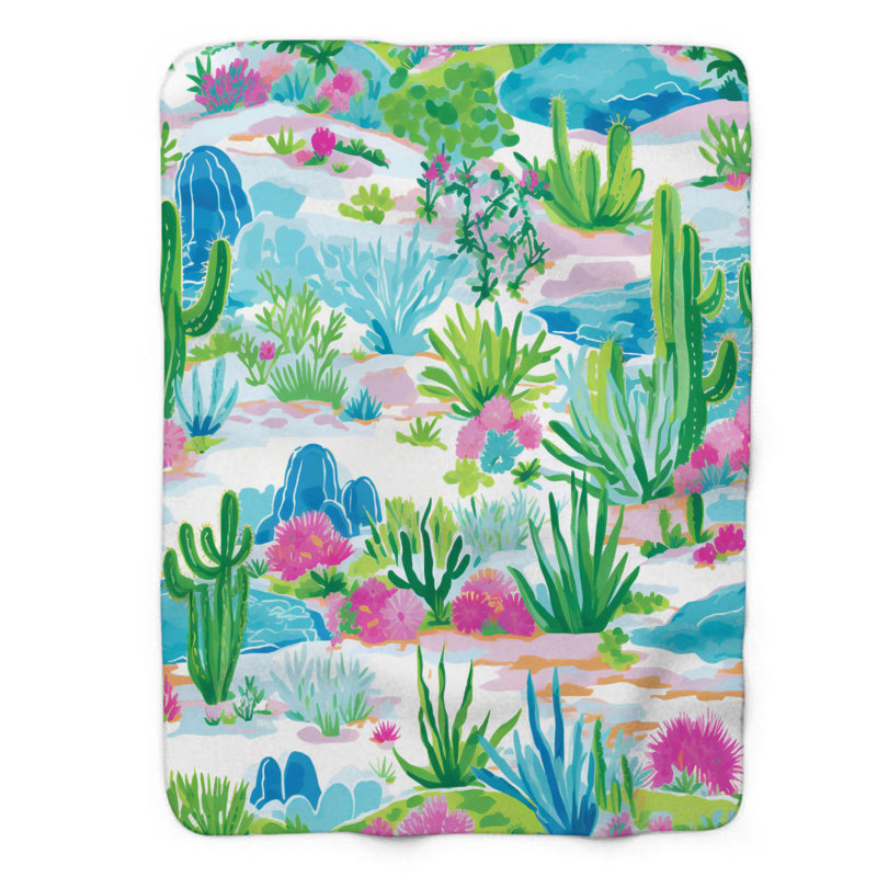 Motif de balise maritime - 1 pièce Sherpa Premium, L 50 po x L 60 po, Motifs occidentaux à la mode
