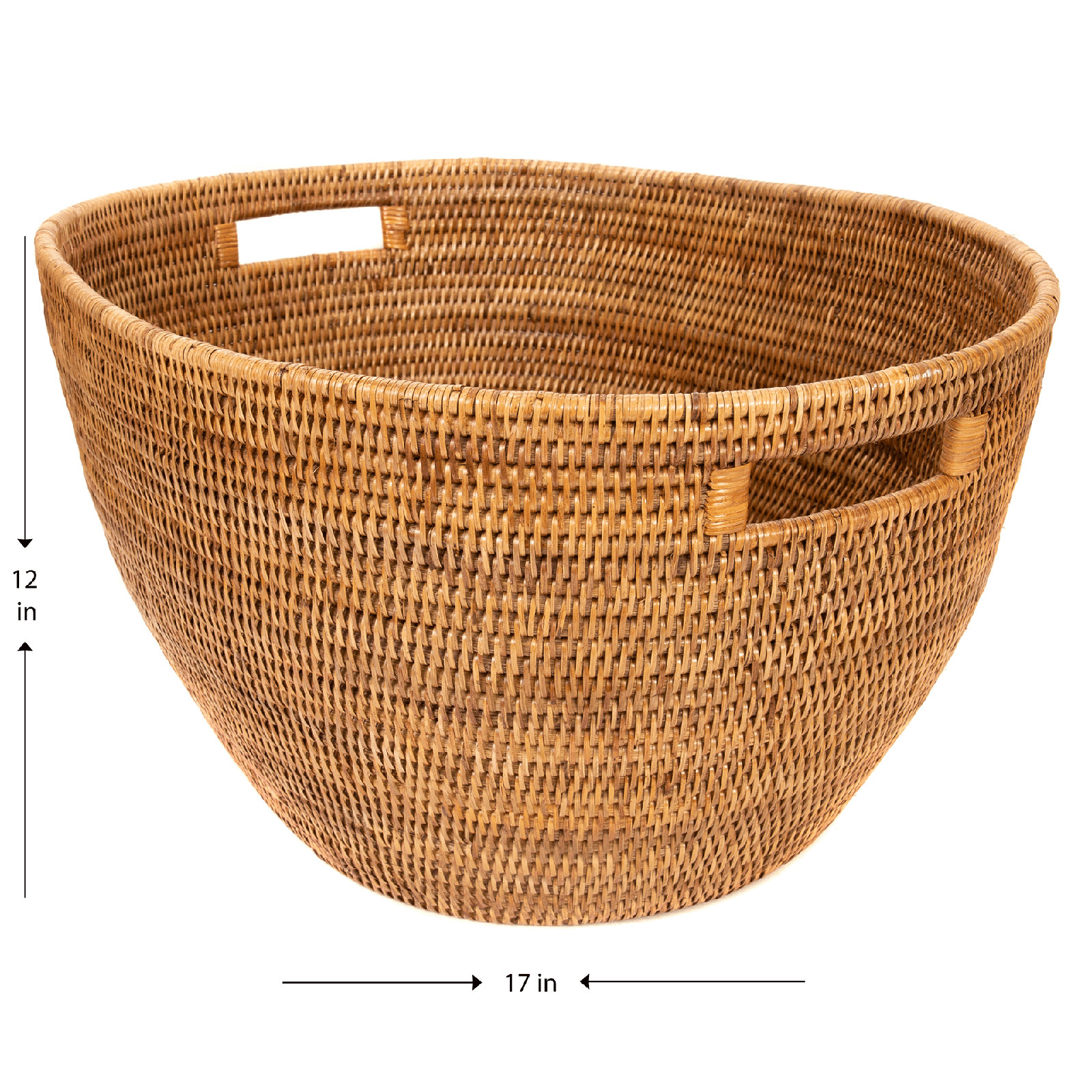 Rael Laundry Basket, Honey Brown