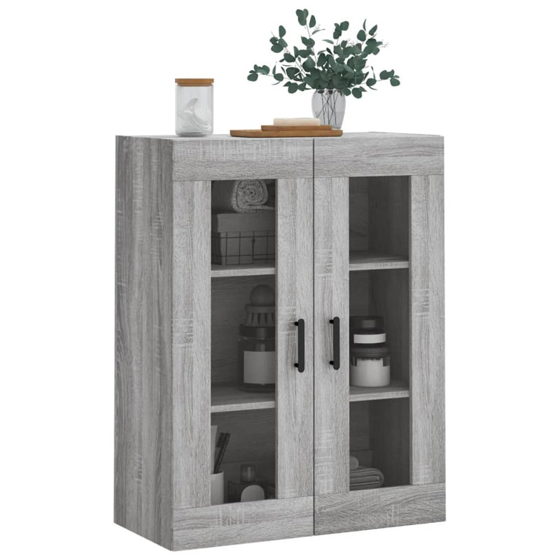 Menca Bathroom Cabinet, Grey Sonoma