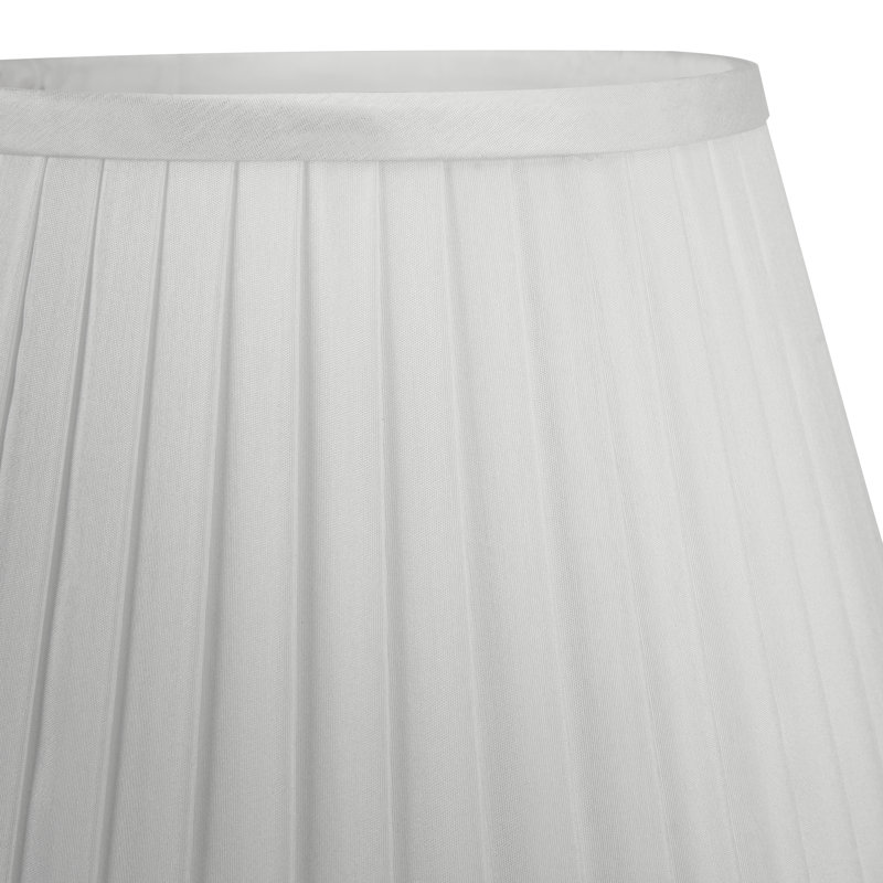 Kaat Polyester Blend Empire Lamp Shade ( Screw On ), Ivory, 25.5cm H x 40cm W x 40cm D