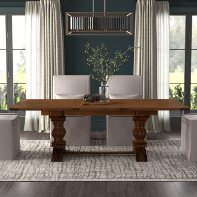 Reign Removable Leaf Solid Wood Dining Table by Greyleigh