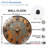 Vintage Industrial Wall Clock with Rusty Finish Art - 12'' Modern Glass Wall Clock