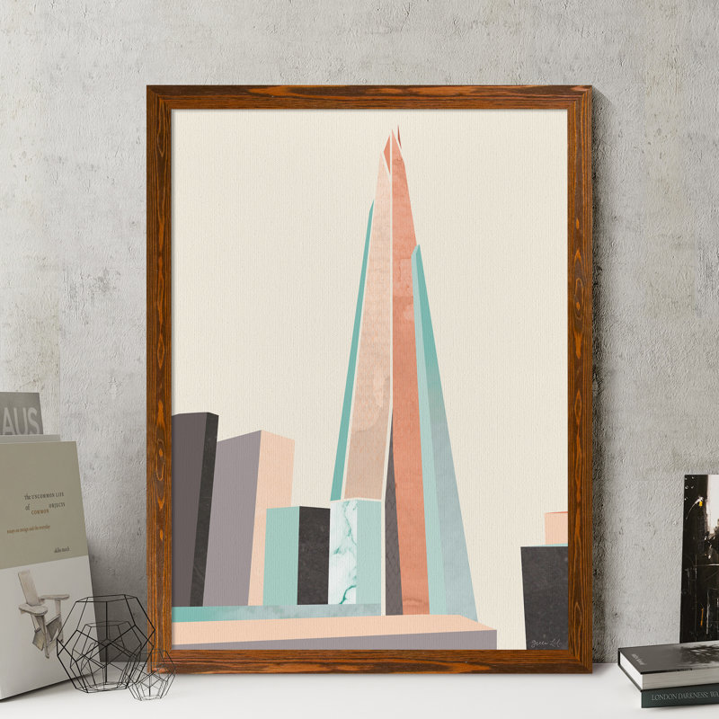 « graphicing architecture i » par paul cezanne-photo-cadre, reproduction d’art, H 44 po x l 32 po x P 1,25 po