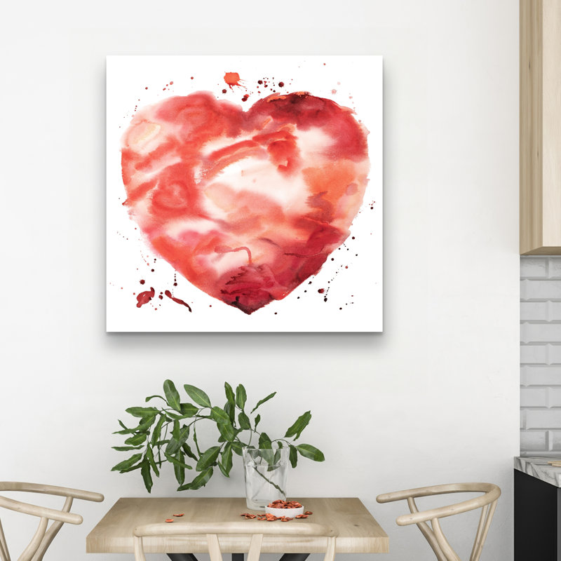 Big heart - 32"x32" art on canvas
