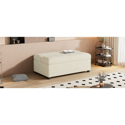 Twin Size Folding Ottoman Sleeper Bed With Mattress Convertible Guest Bed