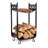 Holtman Compact Cast Iron Log Rack with Scrollwork Design