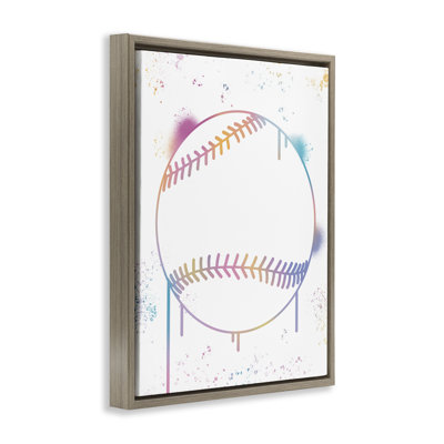 Cadre flottant Graffiti Baseball Drip, design par Marcus Prime