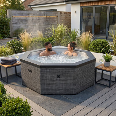 Wave Como | 6-Person Eco Foam Hot Tub | Octagon | Wi-Fi Integrated Heater
