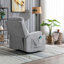 83 cm Wide Modern Minimalist Upholstered Manual Recliner with Cup Holder-1718060437
