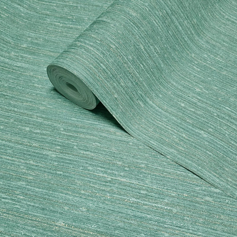 Rouleau de papier peint texturé Turquoise