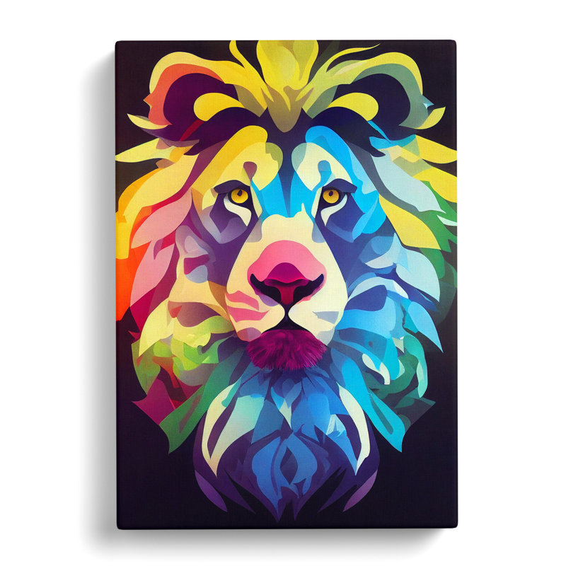 Lion Pop Vol.2 - Wrapped Canvas, 60cm H x 40cm W x 3cm D