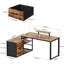 L-Shaped Metal Base Computer Desk-706460216-706460218