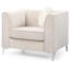 Fauteuil contemporain incliné ivoire-1940103330