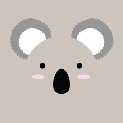 Koala Face - Wrapped Canvas Print