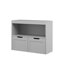 Organisateur de livres, armoire de rangement pour jouets, gris