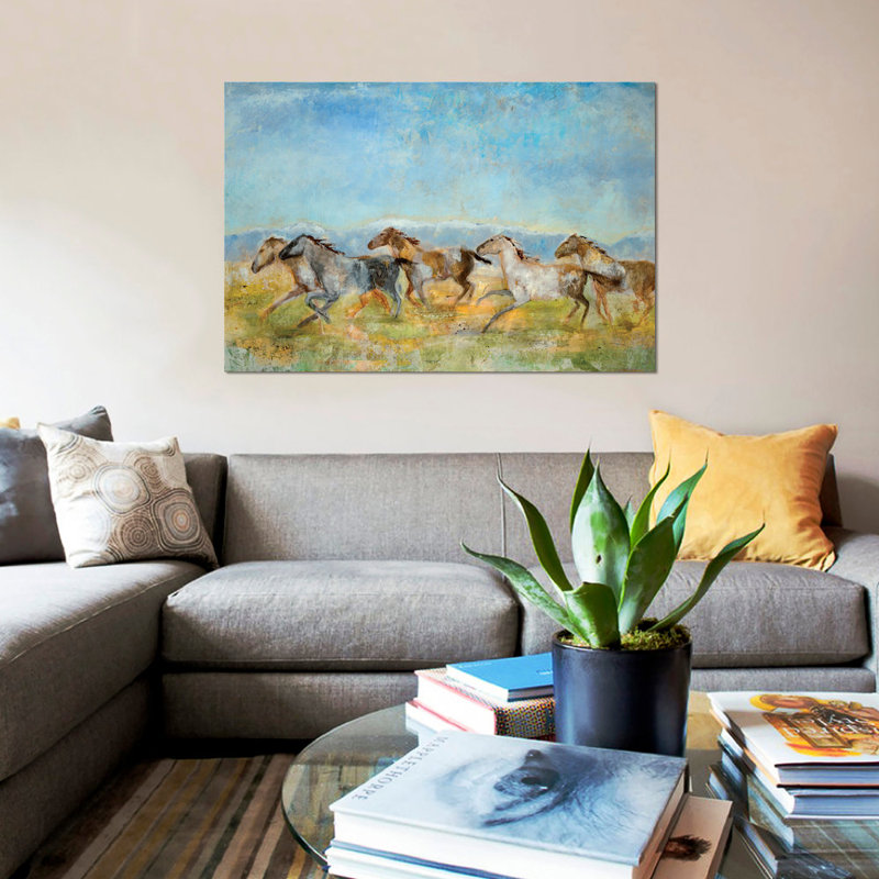 Excitation par Jill Martin - reproduction d'art sur toile tendue, H 18 po x l 26 po x P 1,5 po, Toile tendue, Pas de tapis