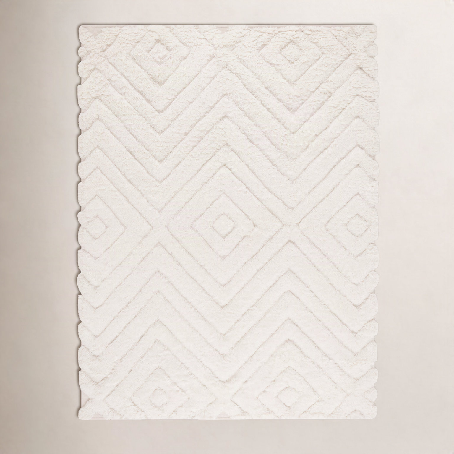 Dabria Hand-Woven Chevron Wool Rug, Rectangle 2' x 3'