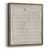 Toile avec cadre noyer