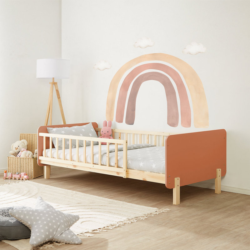 Children'S Bed 90X200 Cm With Slatted Frame, Pink