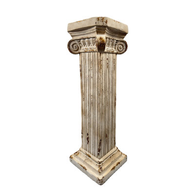 Pedestal Column Plant 38.18'' Tall Roman Column With Base Roman Pillar Greek Column Magnesium Oxide Large Size Statue Sculpture Pedestal Stand Holder For Indoor Outdoor Wedding Birthday Party Decor