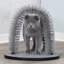 Cat Massager And Self Grooming Arch, Bristle Ring Brush, Carpet Base Scratcher, Cat Self Groomer