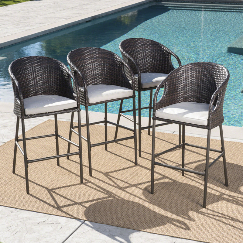 Tabouret de bar avec coussin Spaeth