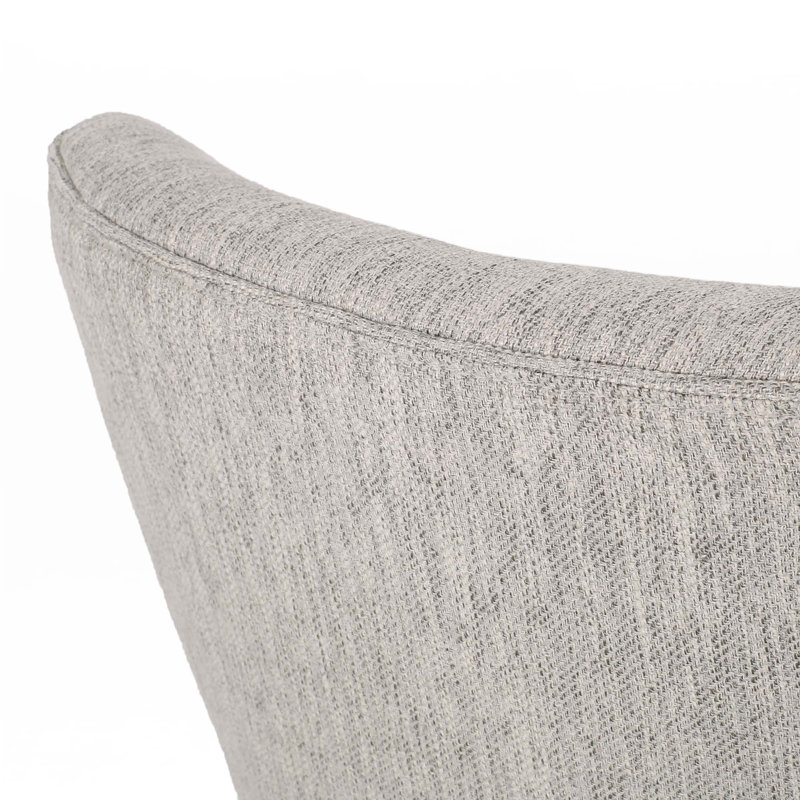 Chaise de salle à manger, Gris clair, Noir