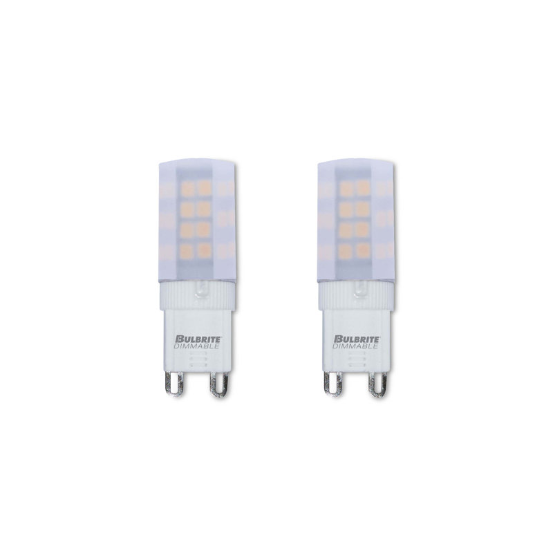 4.5 Watt 35 Watt Equivalent T4 LED Dimmable Light Bulb Warm White G9/Bi-pin Base, 3000K