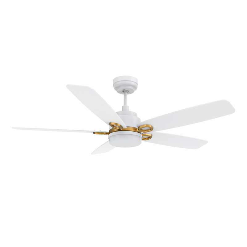 Demitrus 52" Smart Ceiling Fan With Remote, Light Kit IncludedWorks With Google Assistant And Amazon Alexa,Siri Shortcut.
