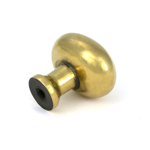 Moore Cabinet Knob, 1.26" Knob Diameter, Aged Brass