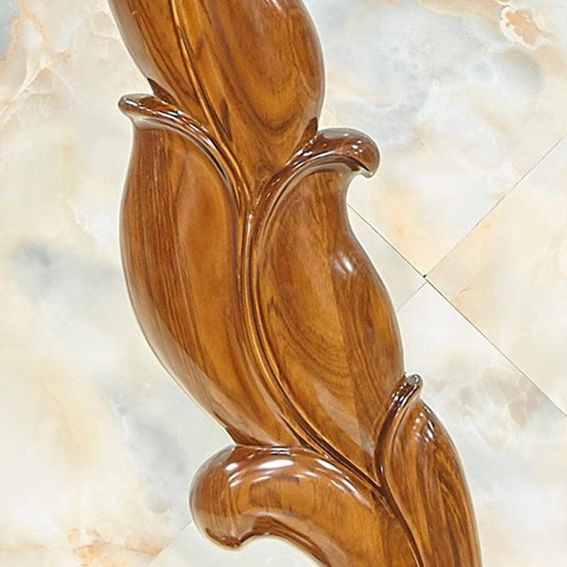 Solid wood frame smooth carvings solid solid, 31.5" H x 12.99" W x 12.99" D