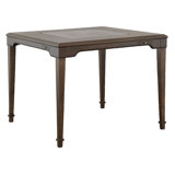 Oscar 38" 4 - Player Walnut Card Table with Cup Holders