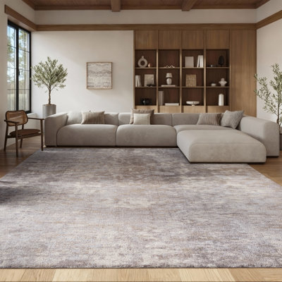 Tapis gris clair / beige Stratton