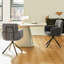 Chenille Fabric Upholstered Set Dining Chair,360°Swivel Accent Chair For Kitchen Living Room-1600607951