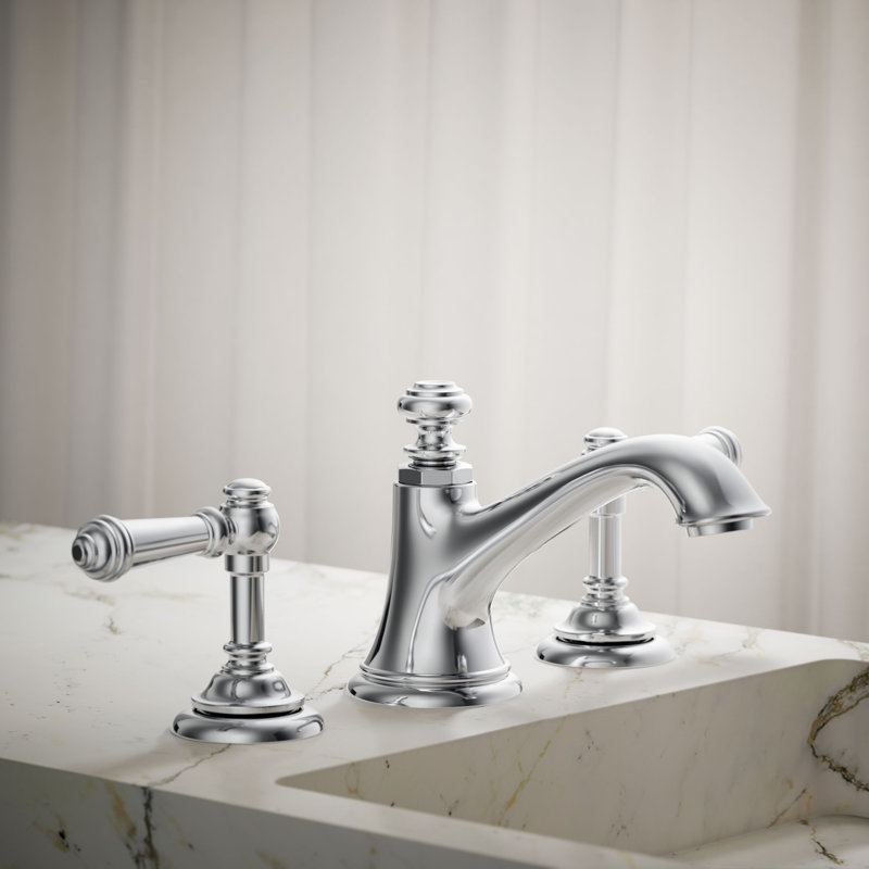 Artifacts Bathroom Sink Spout with Bell Design, Polished Chrome