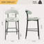 Tabouret de bar à hauteur de comptoir avec housse en tissu Teddy et îlot de cuisine avec base thermolaquée et repose-pieds-463185925