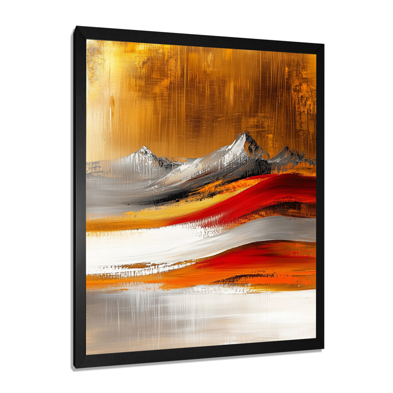 Nyriah - paysages, art mural sur toile, 40" H x 30" W, Black, Reproduction encadrée d'une seule photo