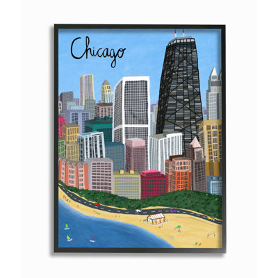 " Chicago Landmark Skyline " by Carla Daly